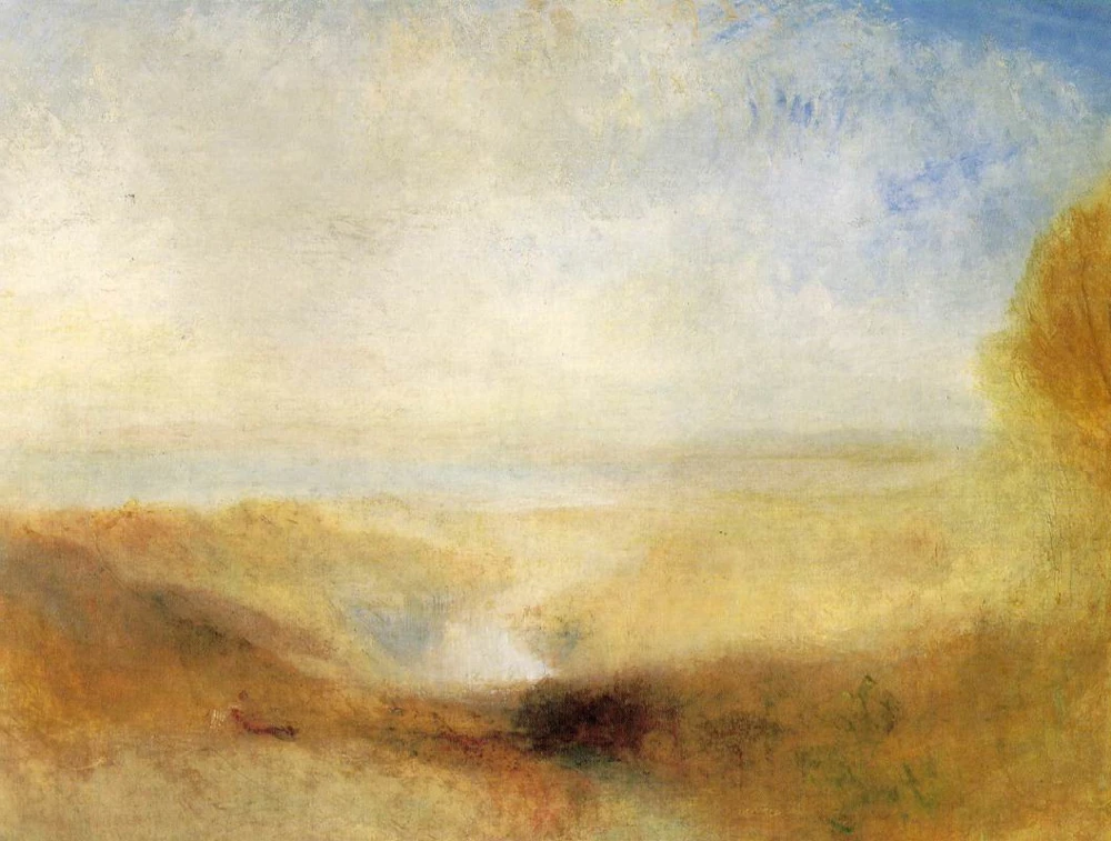Turner - Landscape with Distant River and Bay