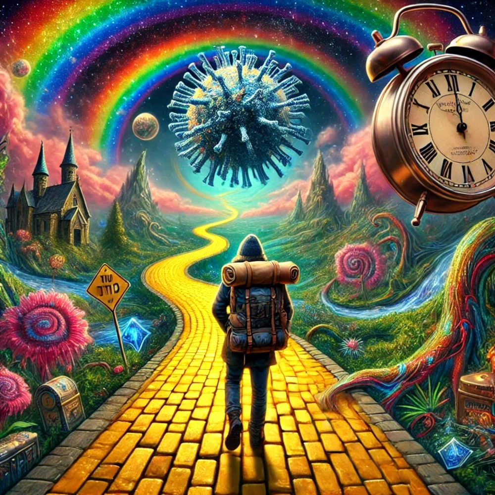 The Long and Winding Covid - image created with ChatGPT