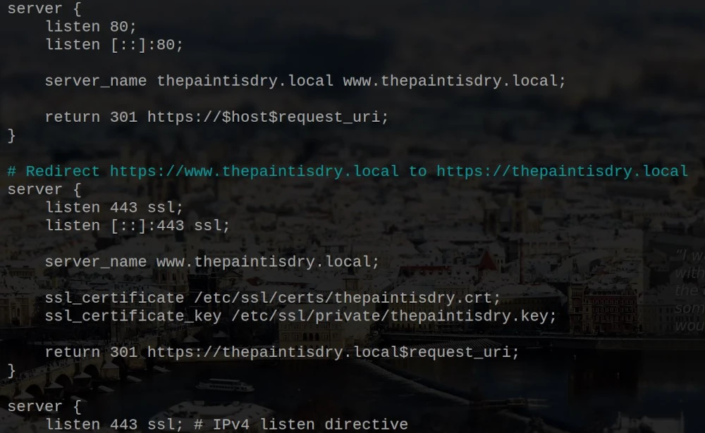 A random sample of Nginx