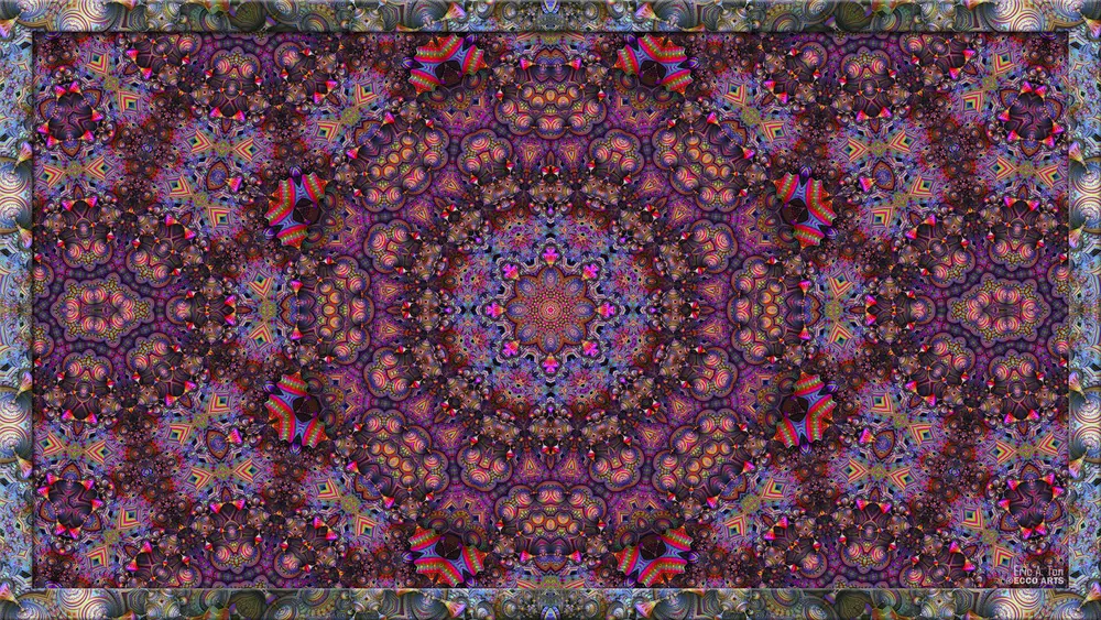 A fractal that looks like a Persian carpet. Downloaded from Wallhaven. Author and rights unknown - please get in touch for crediting, or if there's any issue.