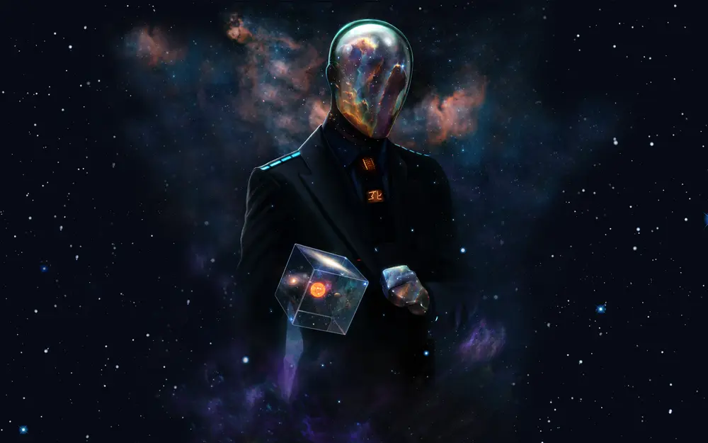 Scifi fantasy art - a 23rd century management consultant? Downloaded from Wallhaven. Author and rights unknown - please get in touch for crediting, or if there's any issue.