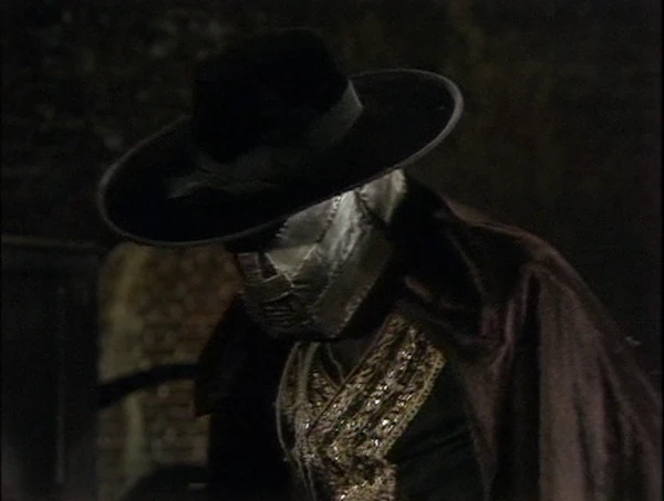 Magnus Greel, the masked villain in the Talons of Weng Chiang