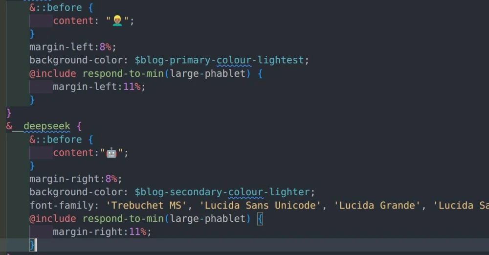 A random sample of CSS.