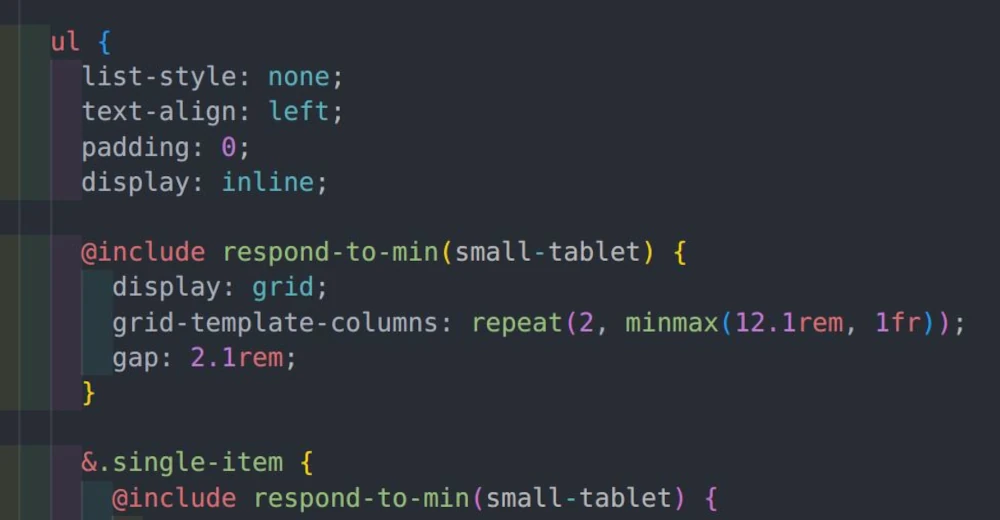 A random sample of CSS.