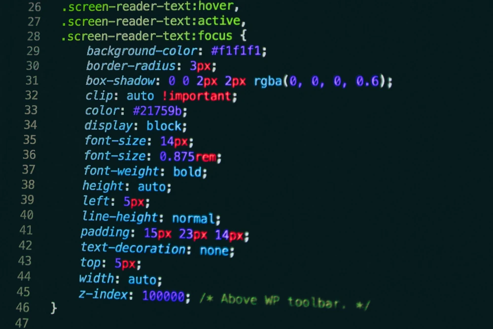A random sample of CSS. Thanks to Nick Karvounis - Courtesy of Unsplash Images.