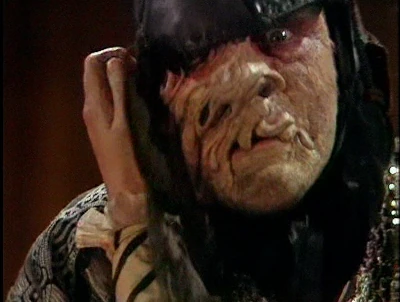 Magnus Greel, the masked villain in the Talons of Weng Chiang